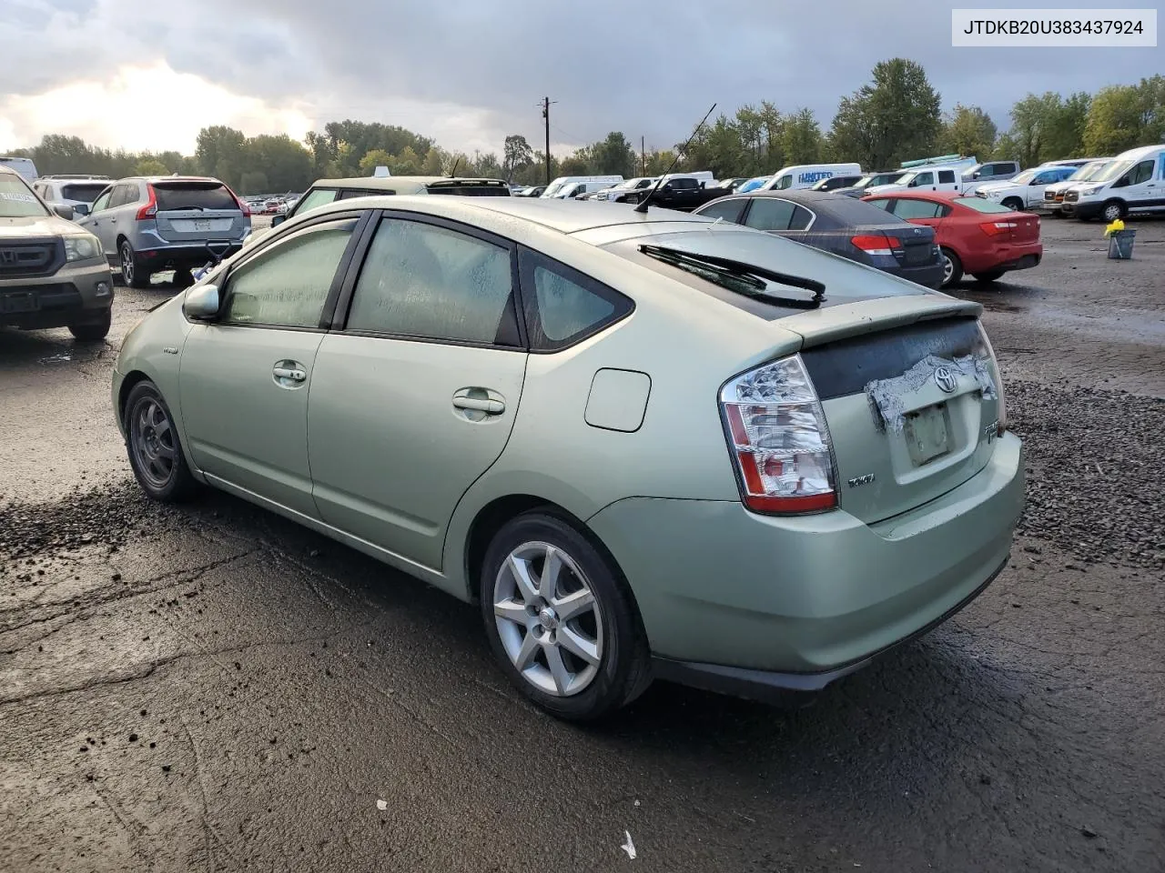 2008 Toyota Prius VIN: JTDKB20U383437924 Lot: 77234174