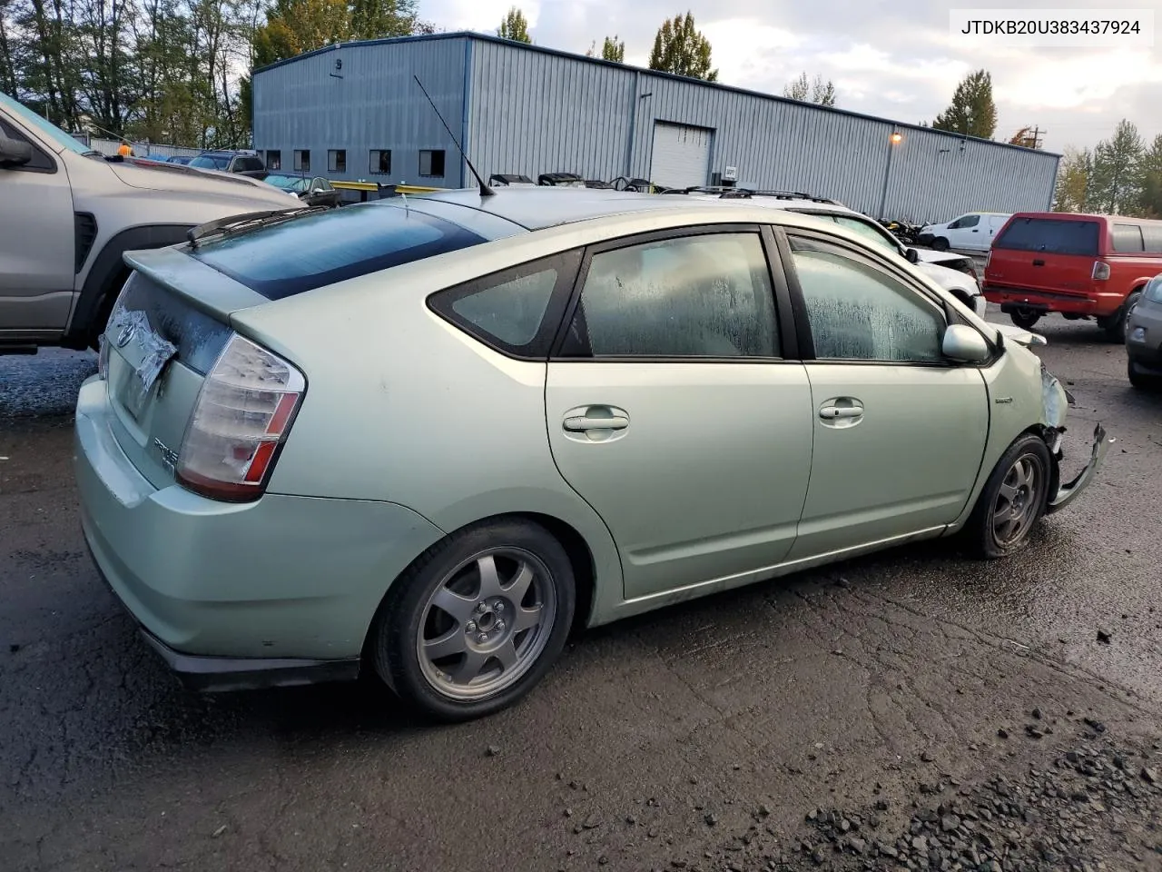 2008 Toyota Prius VIN: JTDKB20U383437924 Lot: 77234174