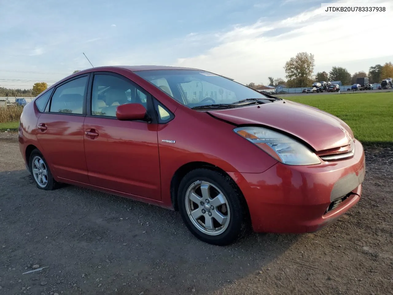 2008 Toyota Prius VIN: JTDKB20U783337938 Lot: 77351184