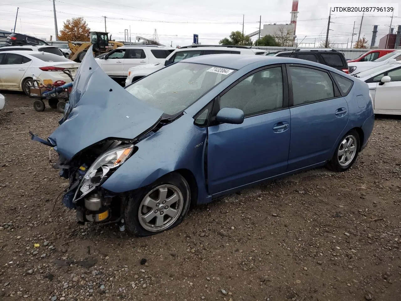 2008 Toyota Prius VIN: JTDKB20U287796139 Lot: 77432064