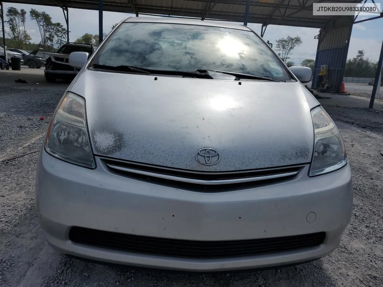 2008 Toyota Prius VIN: JTDKB20U983380080 Lot: 77437244