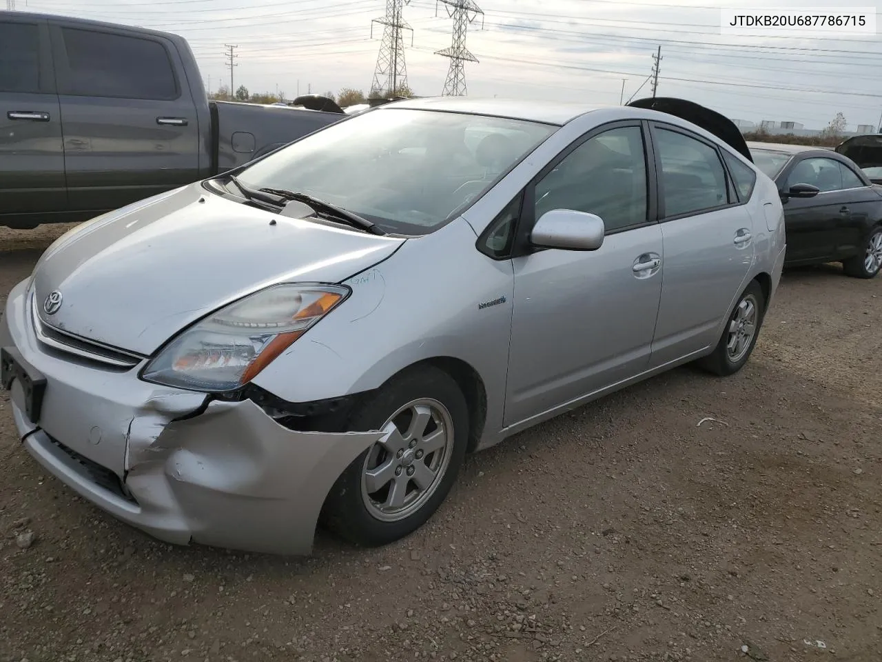 2008 Toyota Prius VIN: JTDKB20U687786715 Lot: 77617164