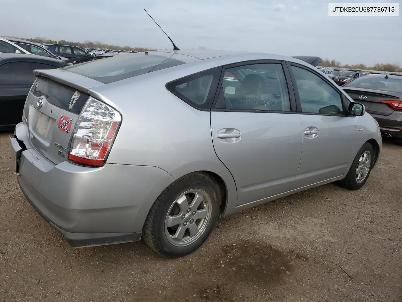 2008 Toyota Prius VIN: JTDKB20U687786715 Lot: 77617164