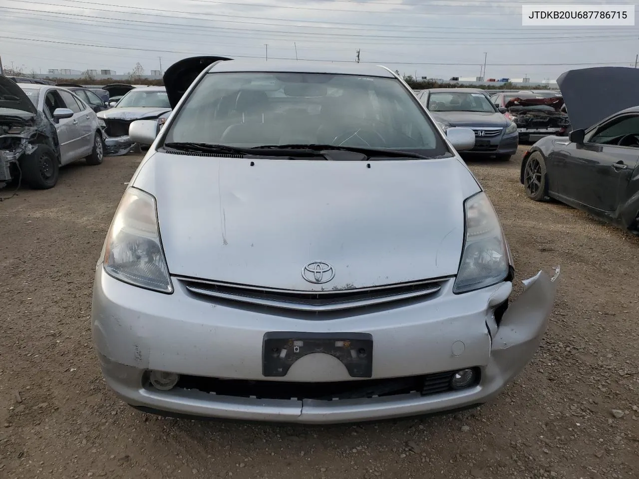 2008 Toyota Prius VIN: JTDKB20U687786715 Lot: 77617164