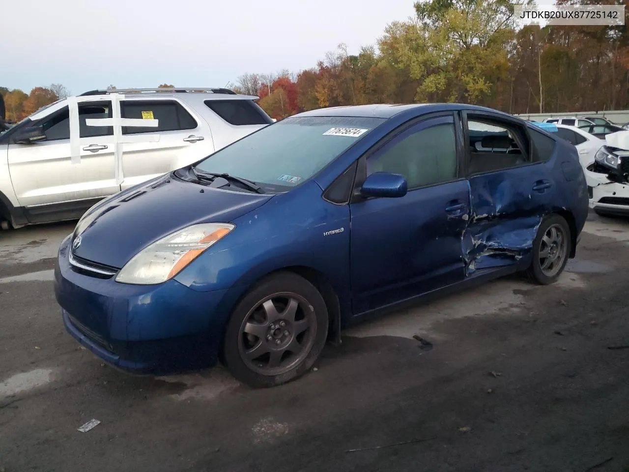 2008 Toyota Prius VIN: JTDKB20UX87725142 Lot: 77675674