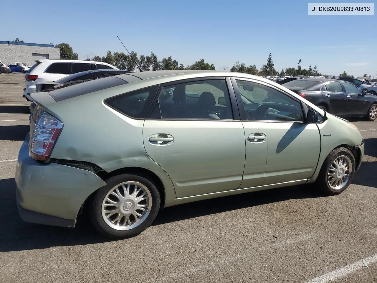 2008 Toyota Prius VIN: JTDKB20U983370813 Lot: 77709274