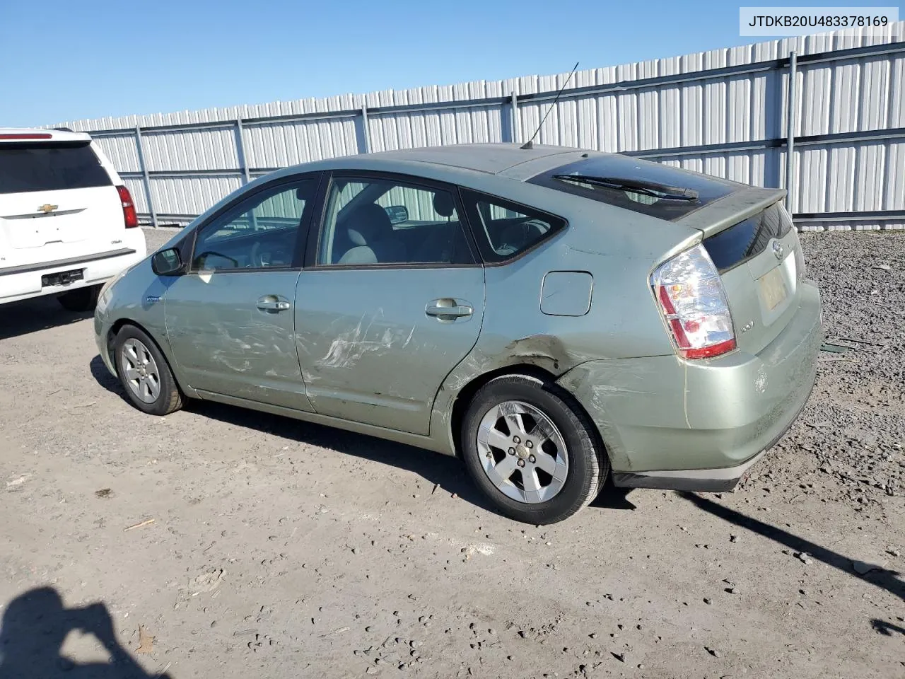 2008 Toyota Prius VIN: JTDKB20U483378169 Lot: 77829754