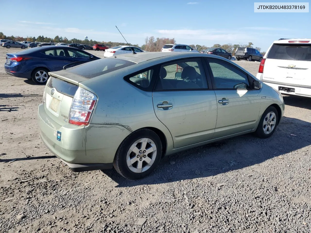 2008 Toyota Prius VIN: JTDKB20U483378169 Lot: 77829754