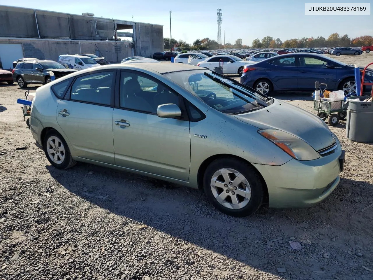 2008 Toyota Prius VIN: JTDKB20U483378169 Lot: 77829754