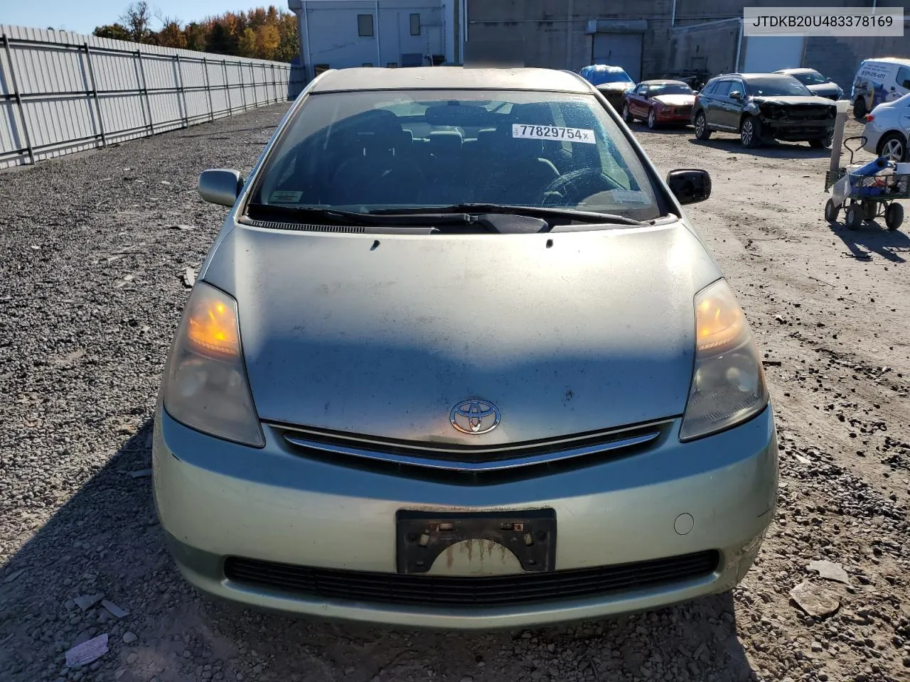 2008 Toyota Prius VIN: JTDKB20U483378169 Lot: 77829754