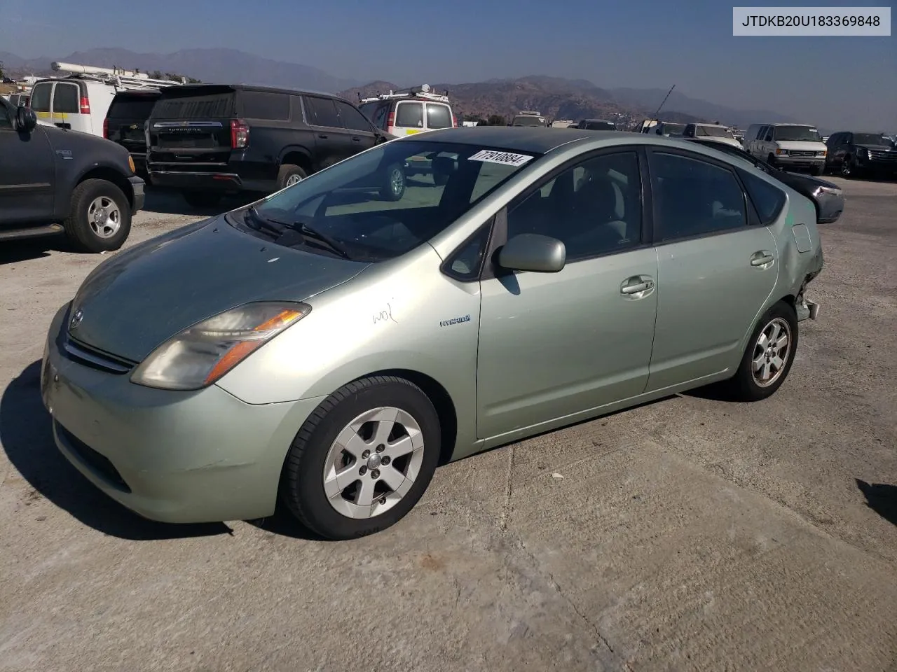 2008 Toyota Prius VIN: JTDKB20U183369848 Lot: 77910884