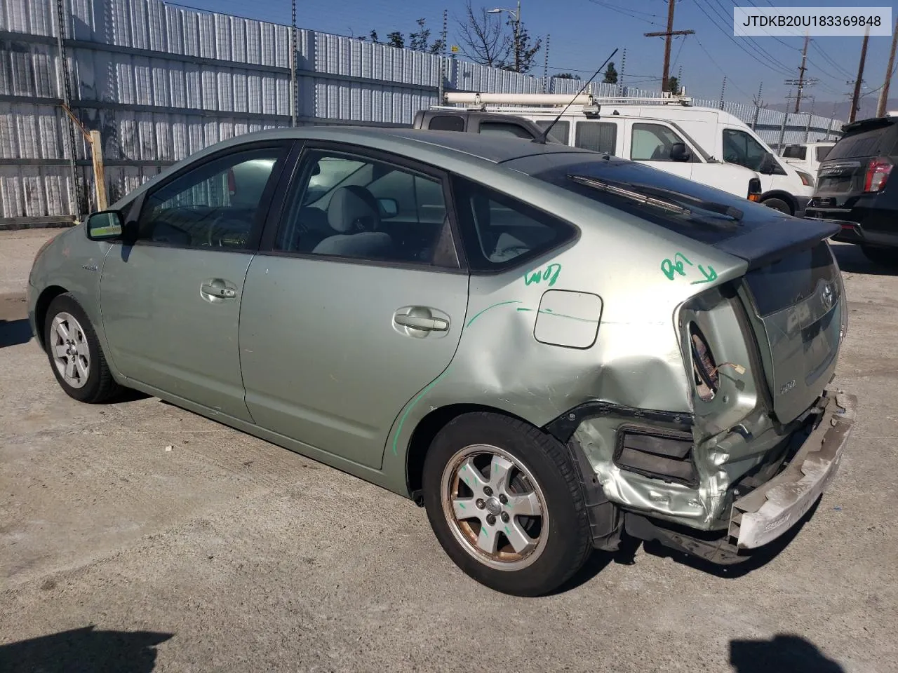 2008 Toyota Prius VIN: JTDKB20U183369848 Lot: 77910884