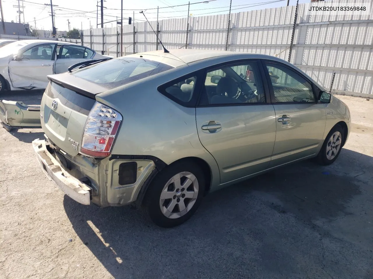 2008 Toyota Prius VIN: JTDKB20U183369848 Lot: 77910884