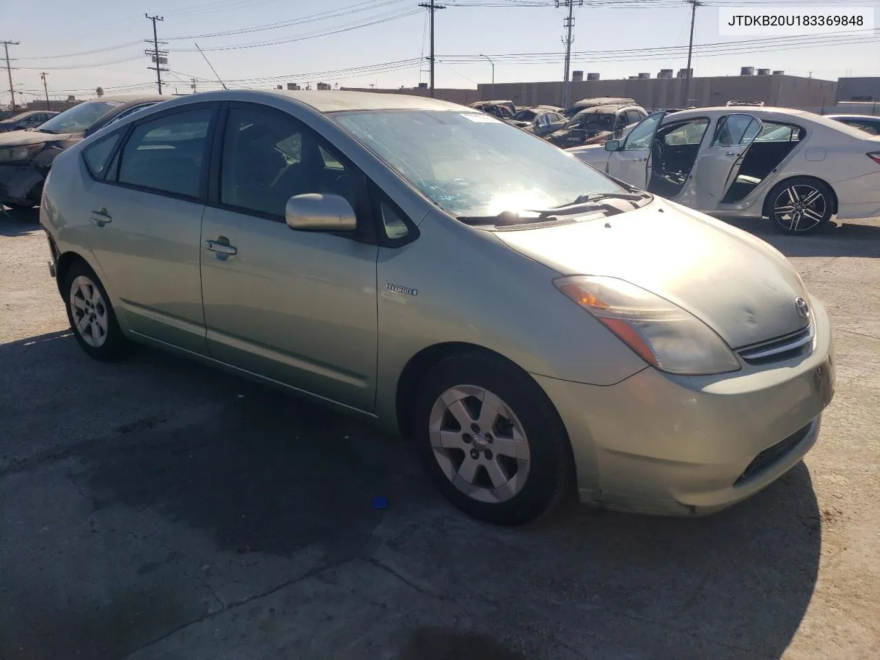 2008 Toyota Prius VIN: JTDKB20U183369848 Lot: 77910884