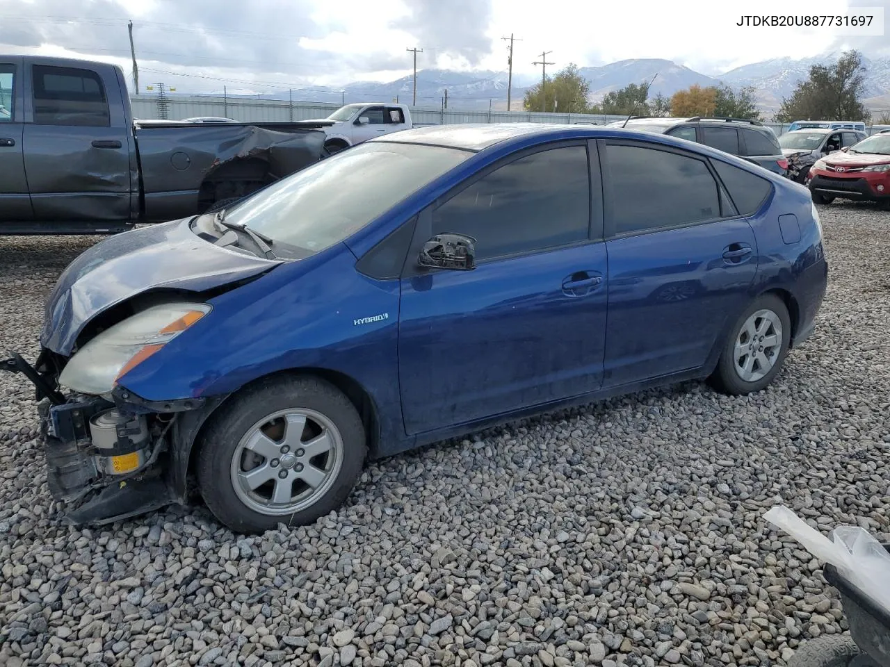 2008 Toyota Prius VIN: JTDKB20U887731697 Lot: 78046794