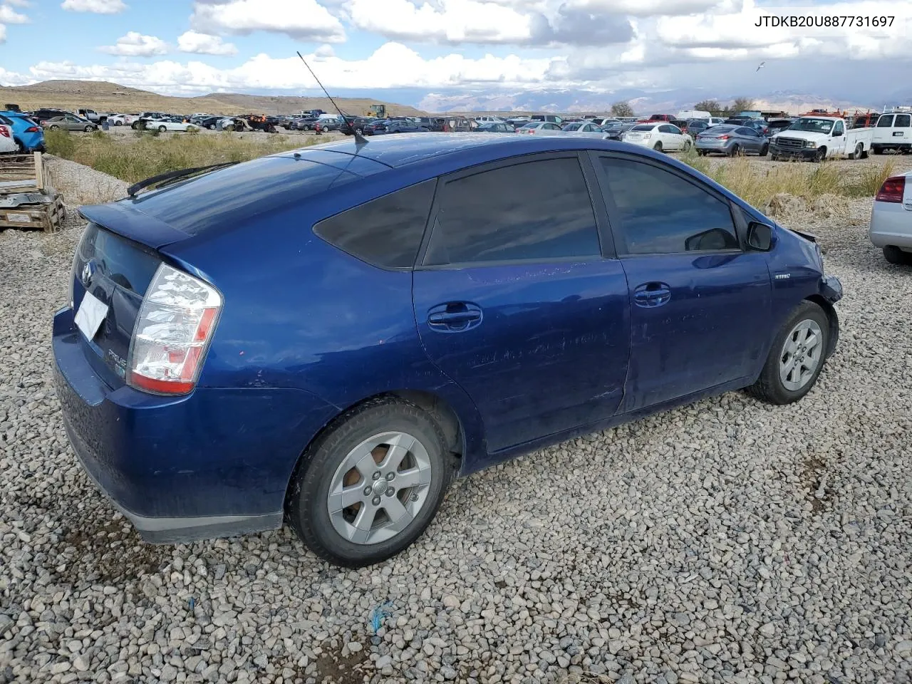 2008 Toyota Prius VIN: JTDKB20U887731697 Lot: 78046794