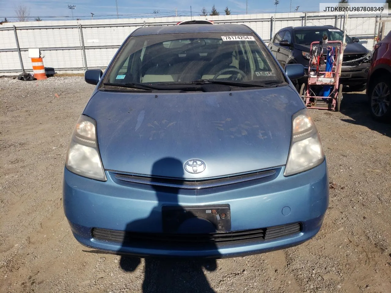 2008 Toyota Prius VIN: JTDKB20U987808349 Lot: 78174254