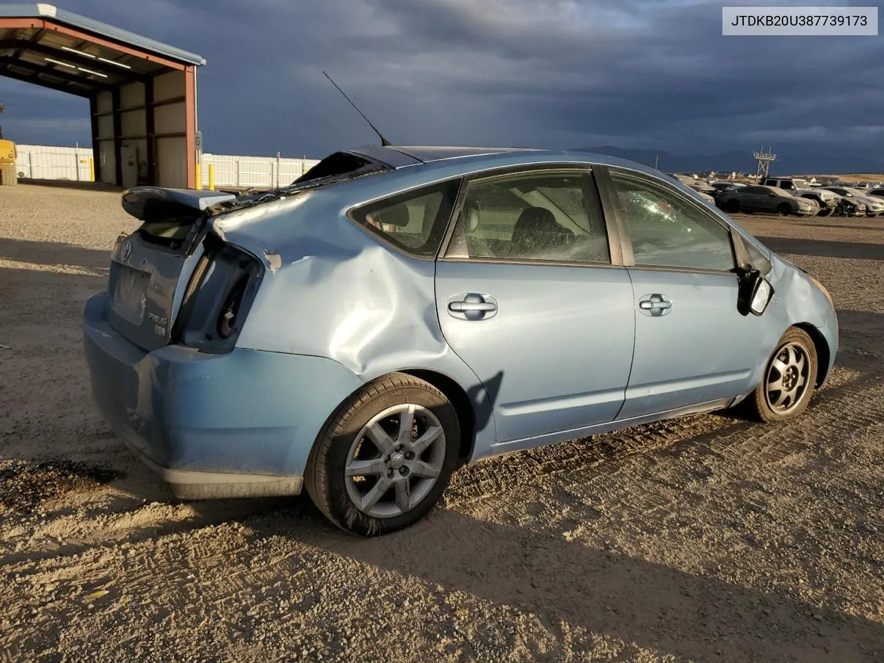 2008 Toyota Prius VIN: JTDKB20U387739173 Lot: 78221684