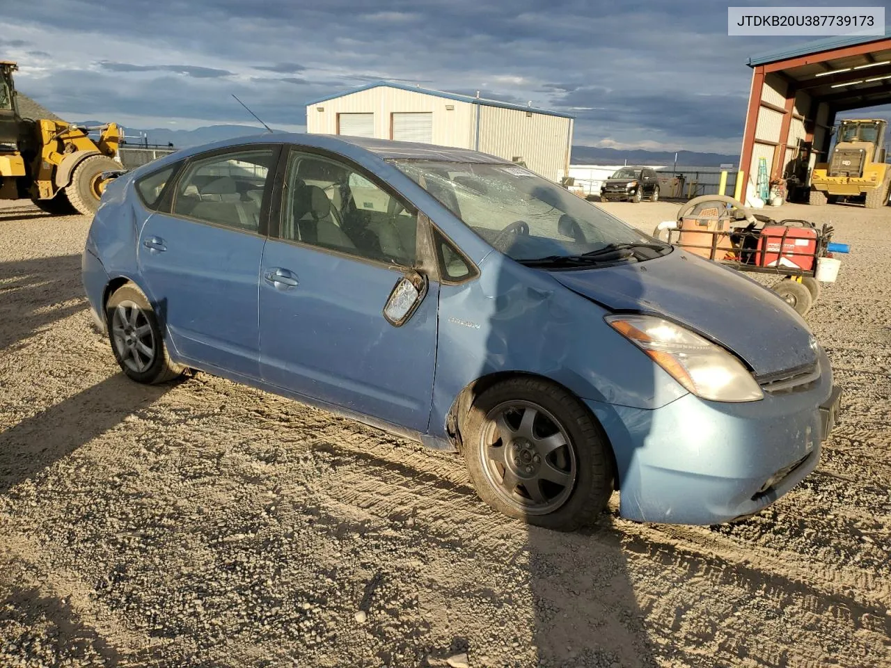 2008 Toyota Prius VIN: JTDKB20U387739173 Lot: 78221684