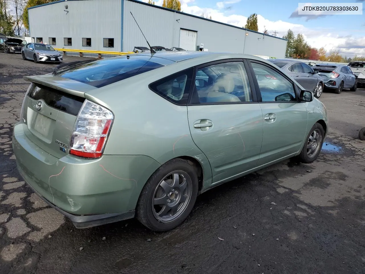 2008 Toyota Prius VIN: JTDKB20U783303630 Lot: 78253714