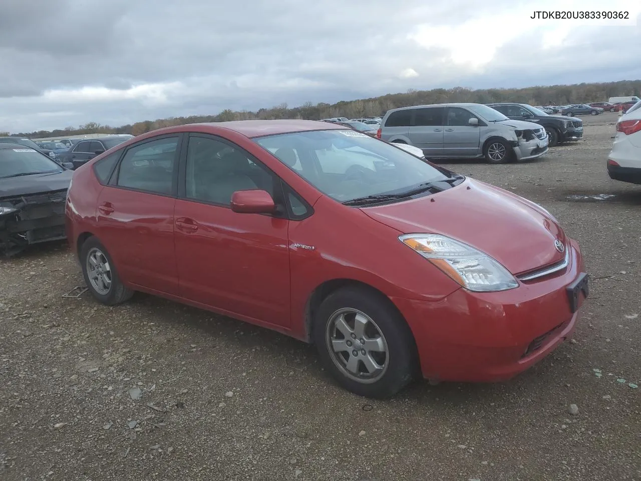 2008 Toyota Prius VIN: JTDKB20U383390362 Lot: 78302954