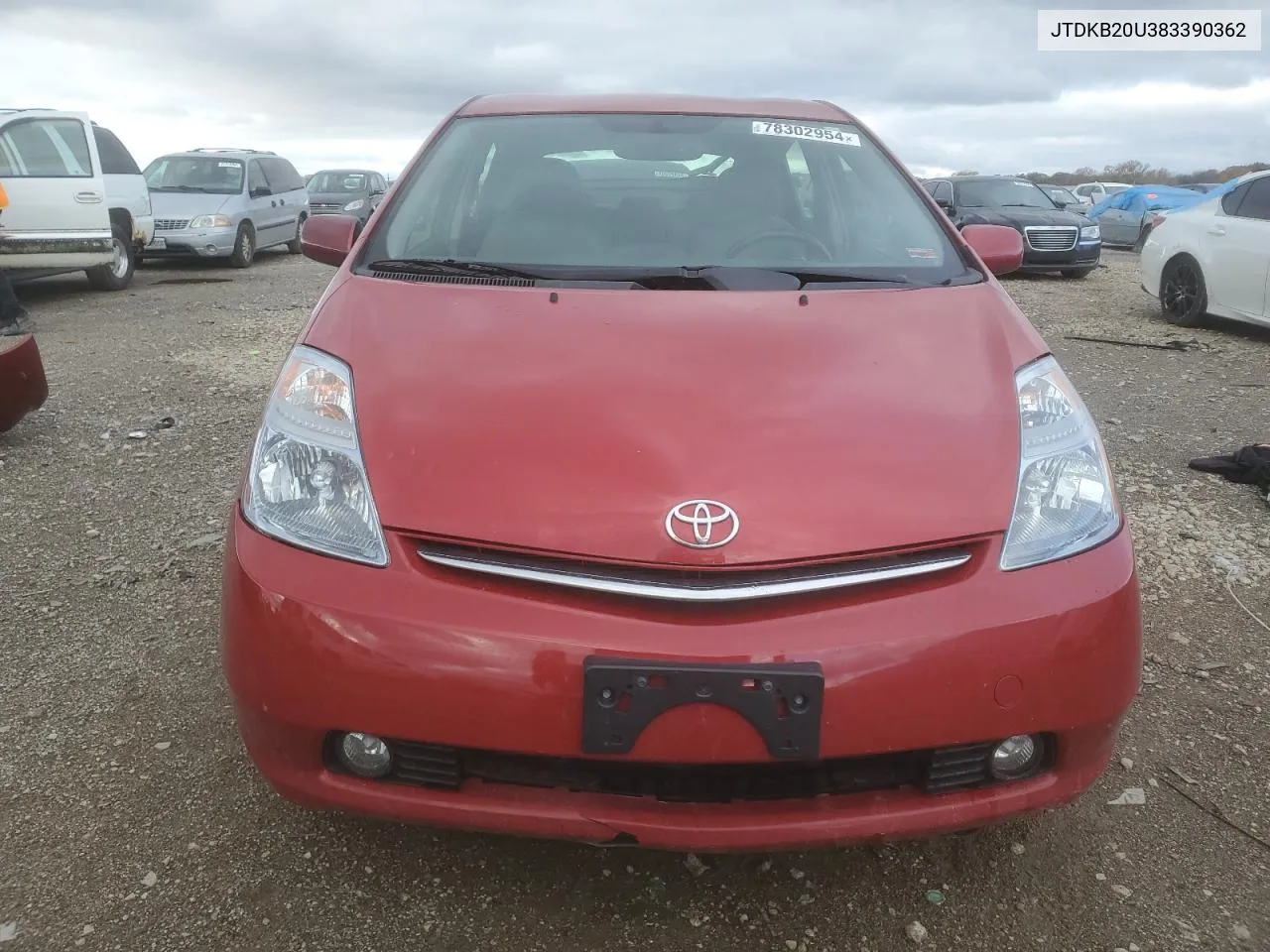 2008 Toyota Prius VIN: JTDKB20U383390362 Lot: 78302954