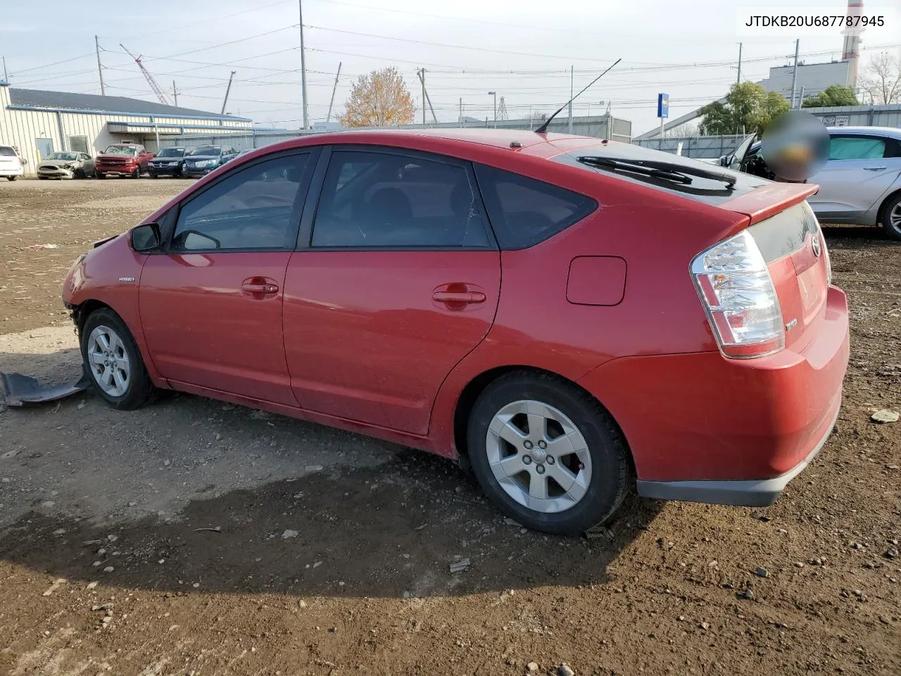 2008 Toyota Prius VIN: JTDKB20U687787945 Lot: 78368184