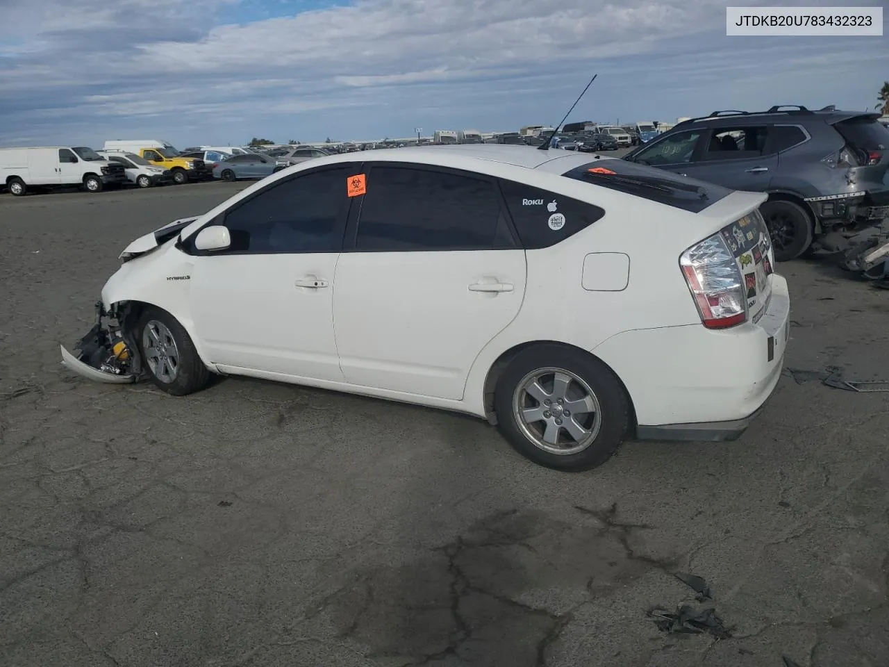 2008 Toyota Prius VIN: JTDKB20U783432323 Lot: 78378914