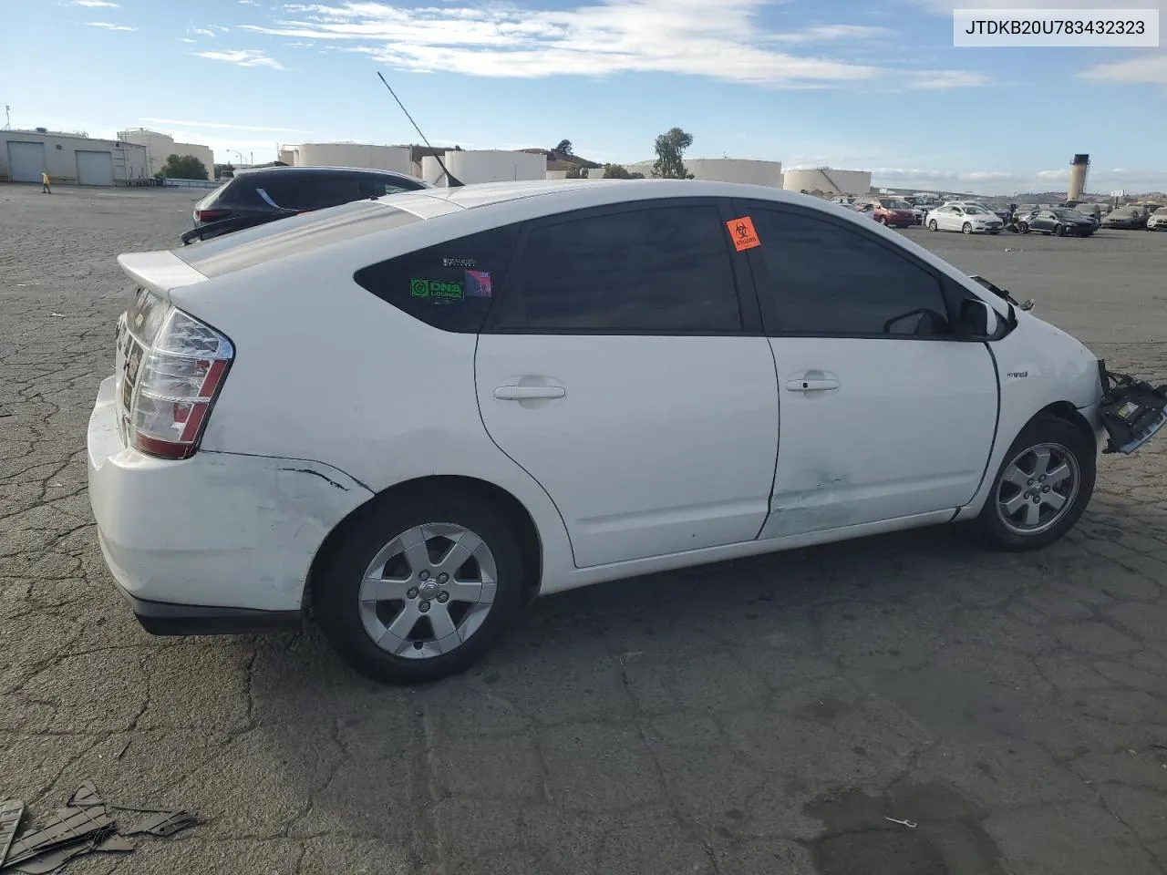 2008 Toyota Prius VIN: JTDKB20U783432323 Lot: 78378914