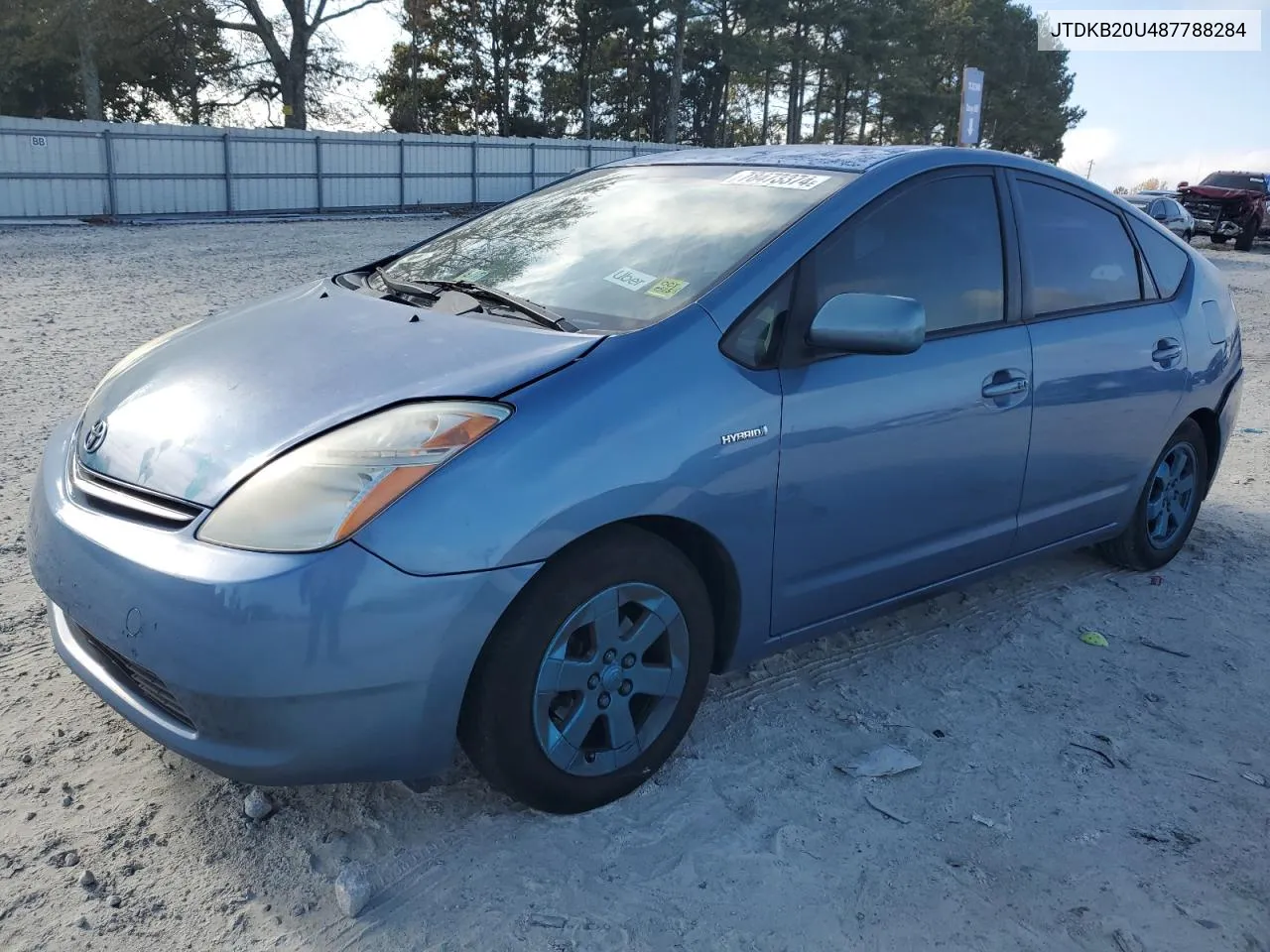 2008 Toyota Prius VIN: JTDKB20U487788284 Lot: 78473374