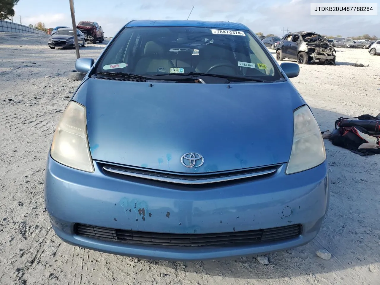 2008 Toyota Prius VIN: JTDKB20U487788284 Lot: 78473374