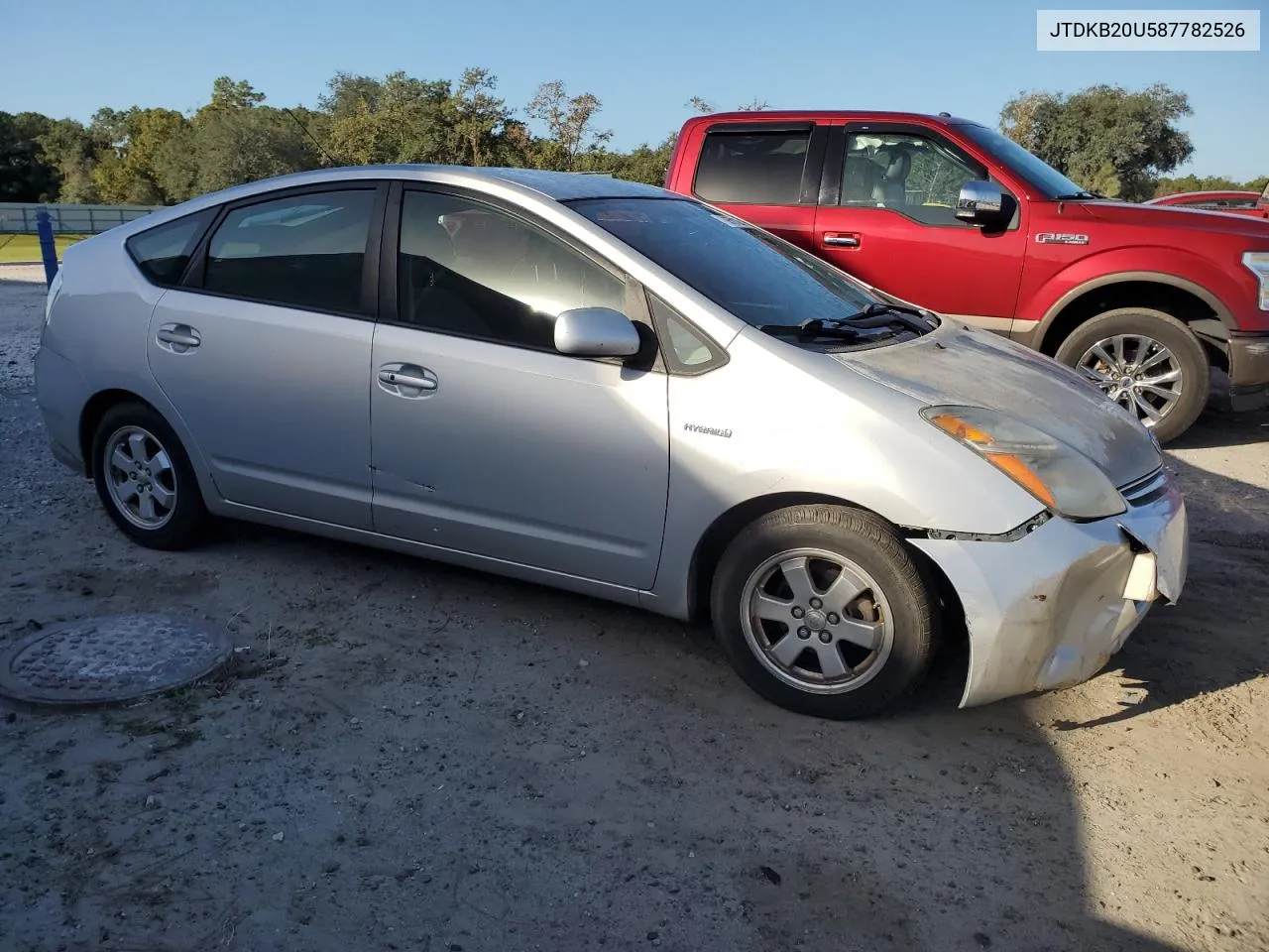 2008 Toyota Prius VIN: JTDKB20U587782526 Lot: 78581264