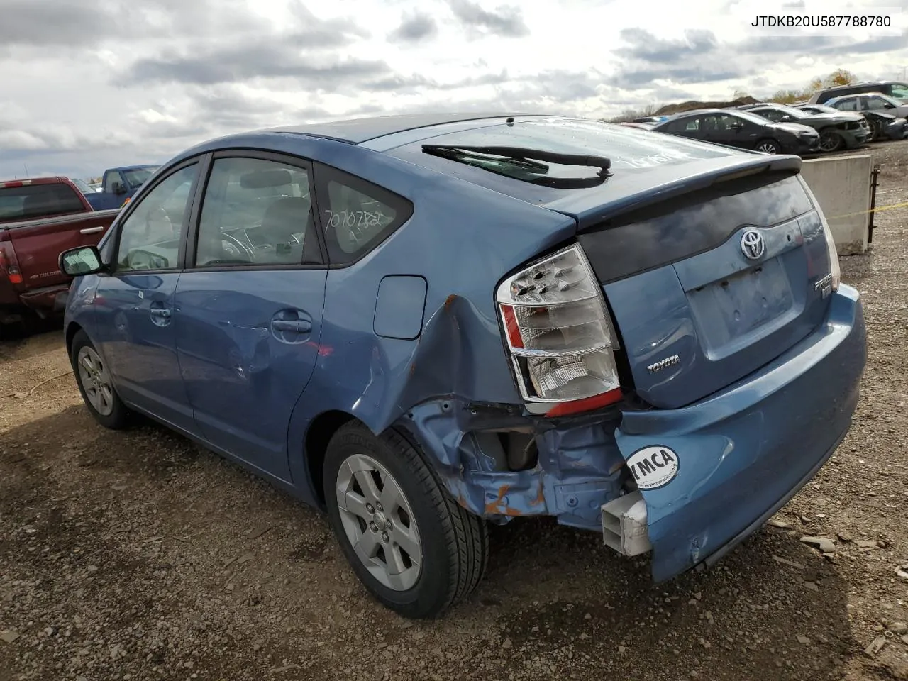 2008 Toyota Prius VIN: JTDKB20U587788780 Lot: 78750264