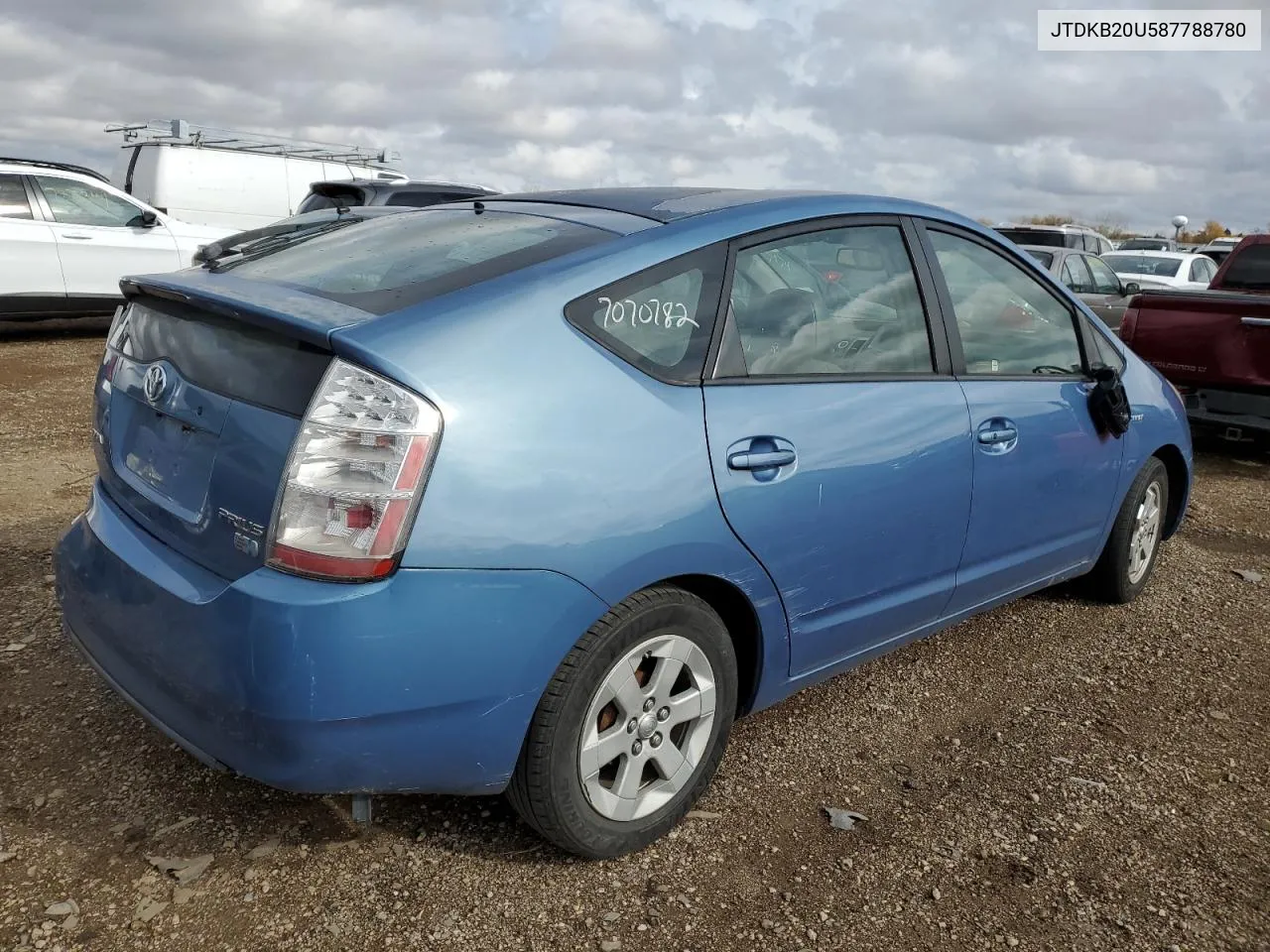 2008 Toyota Prius VIN: JTDKB20U587788780 Lot: 78750264