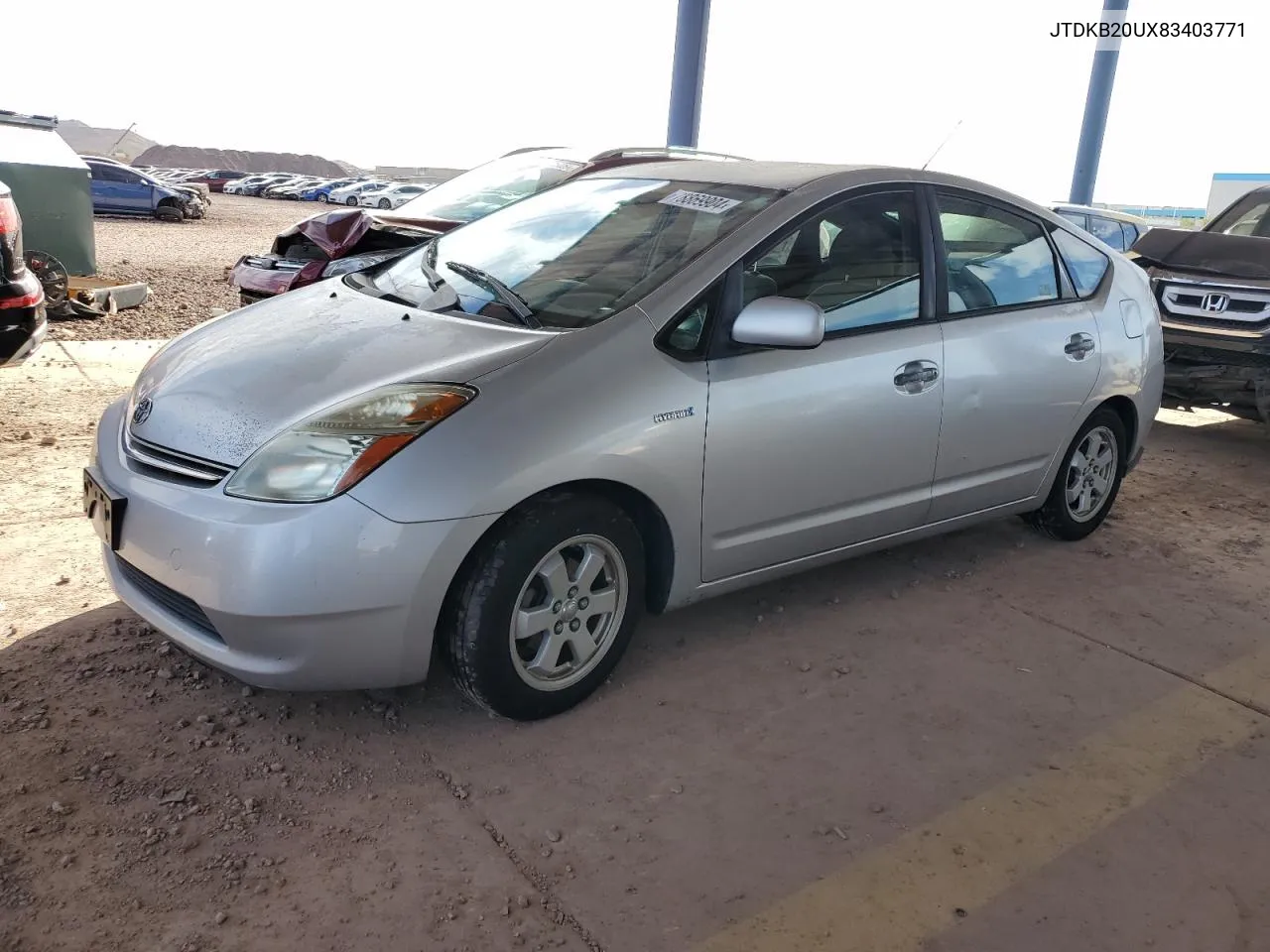 2008 Toyota Prius VIN: JTDKB20UX83403771 Lot: 78869904