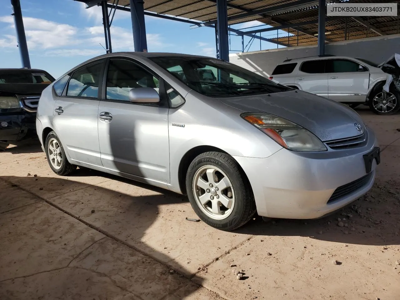 2008 Toyota Prius VIN: JTDKB20UX83403771 Lot: 78869904