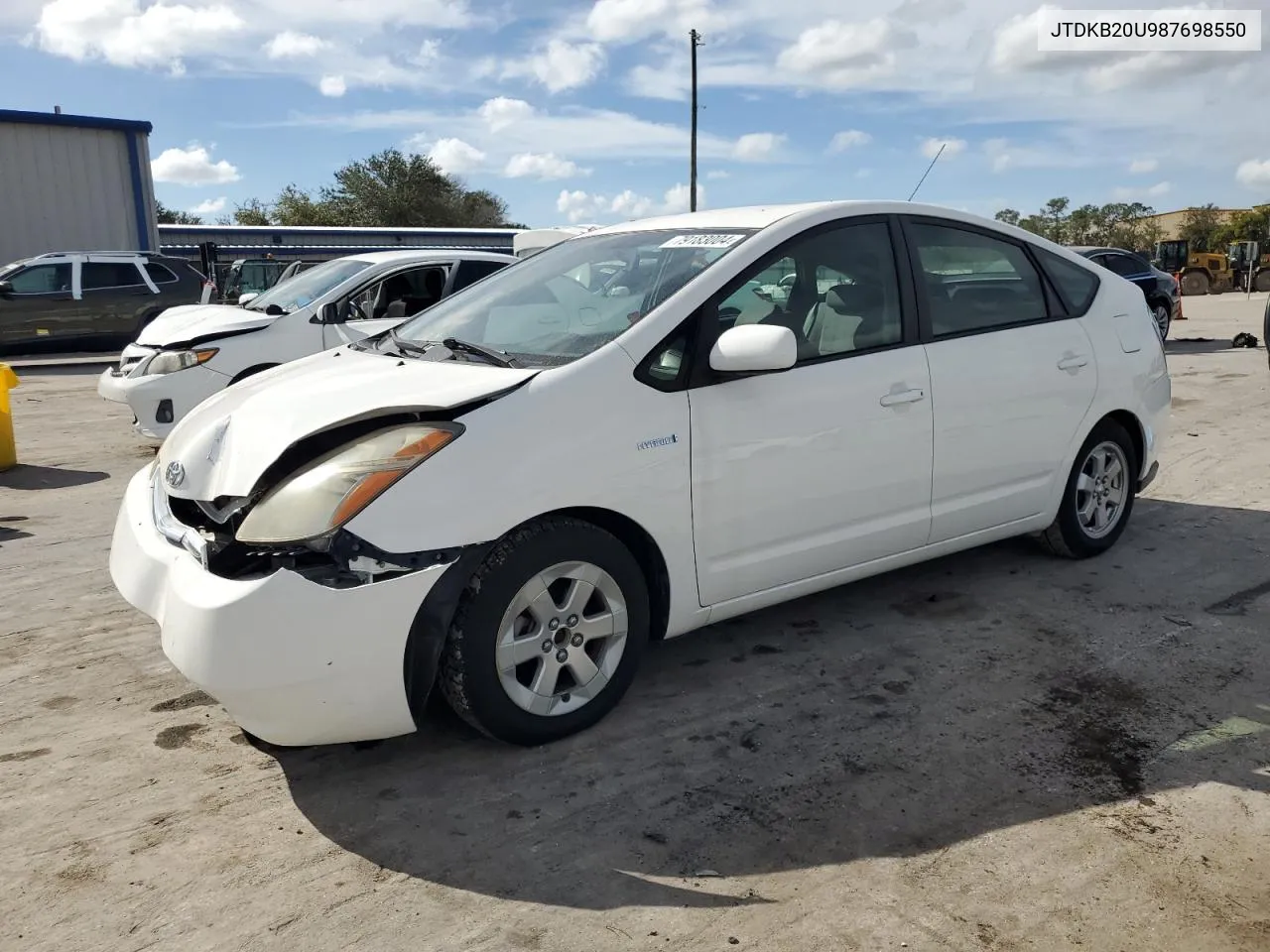 2008 Toyota Prius VIN: JTDKB20U987698550 Lot: 79183004