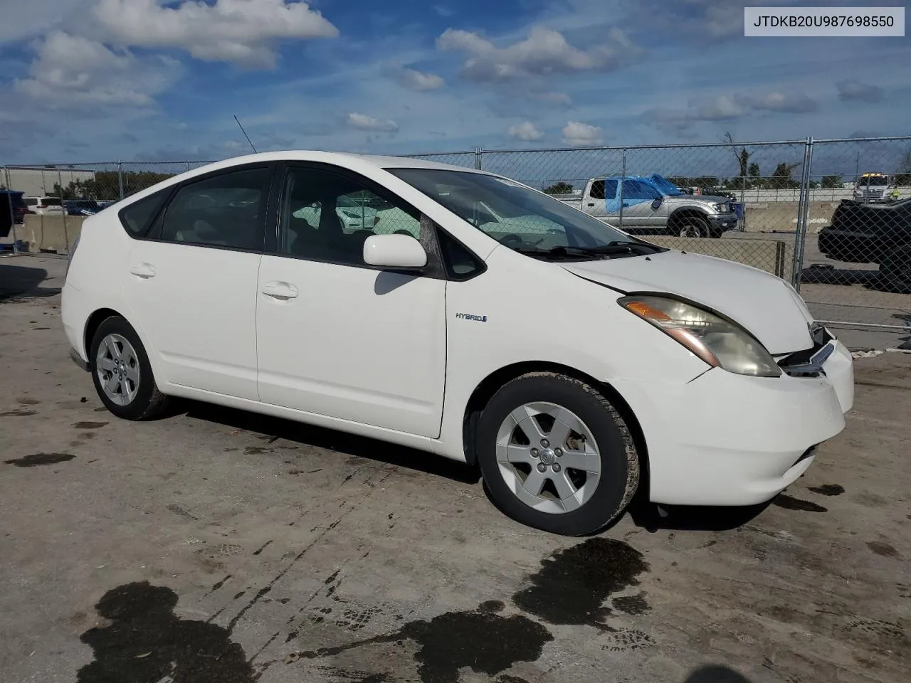 2008 Toyota Prius VIN: JTDKB20U987698550 Lot: 79183004