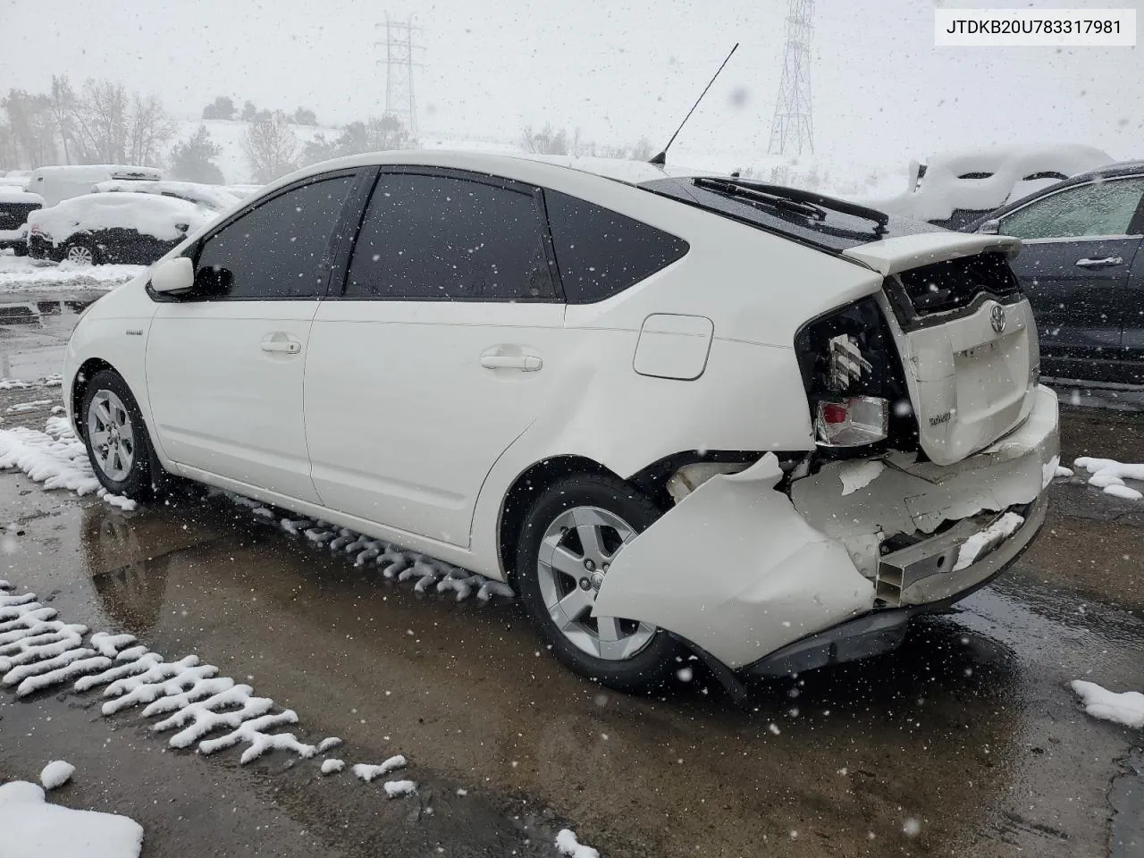 2008 Toyota Prius VIN: JTDKB20U783317981 Lot: 79247984