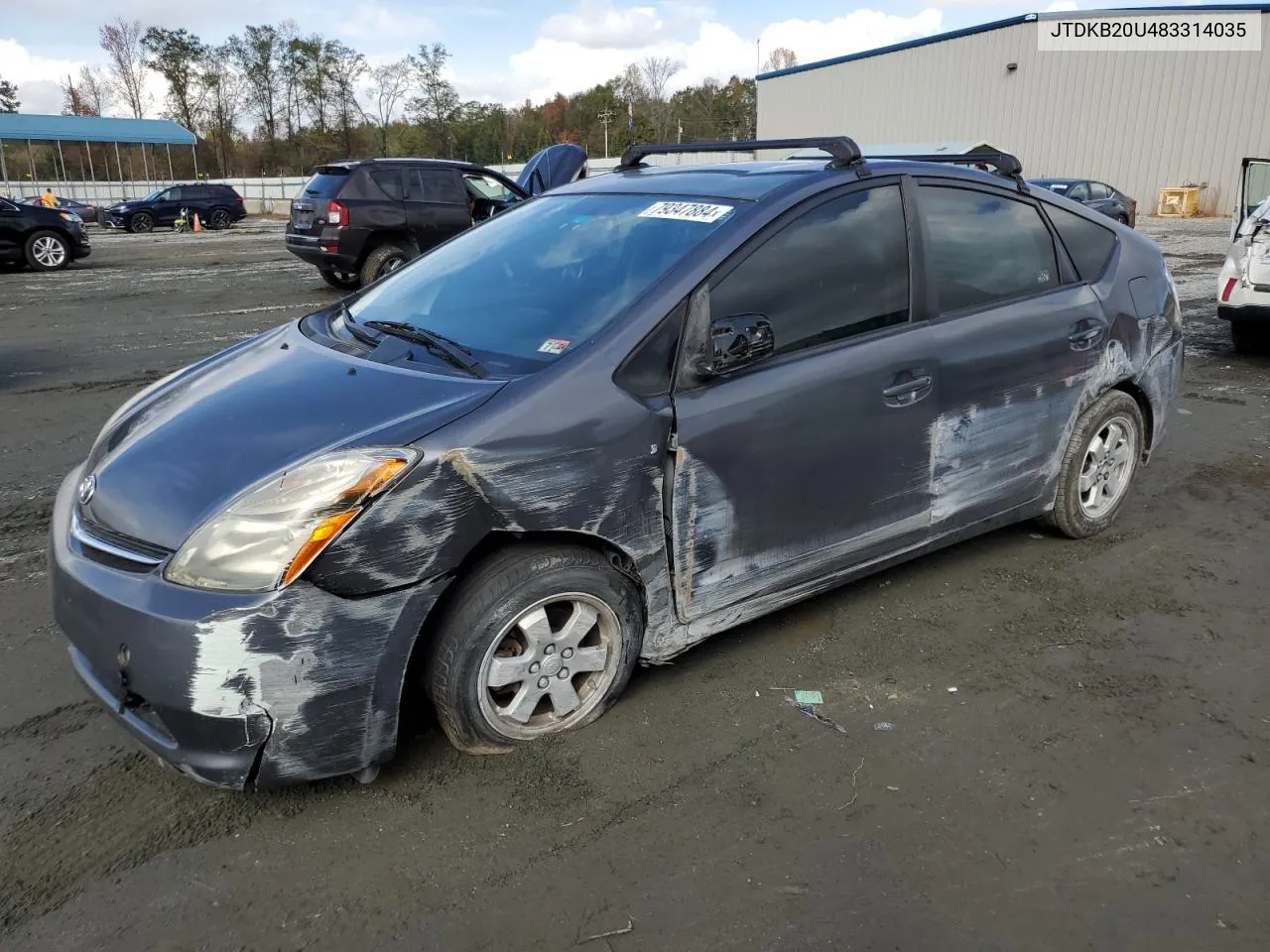 2008 Toyota Prius VIN: JTDKB20U483314035 Lot: 79347884