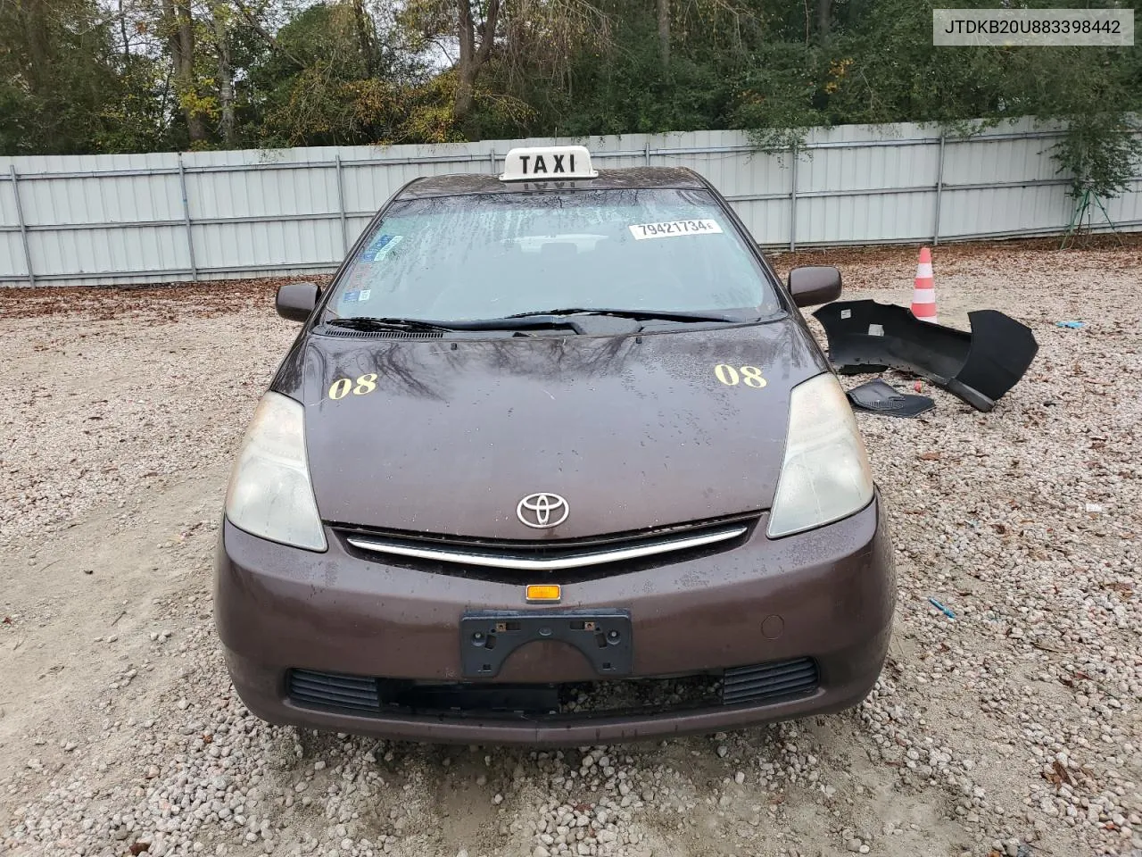 2008 Toyota Prius VIN: JTDKB20U883398442 Lot: 79421734