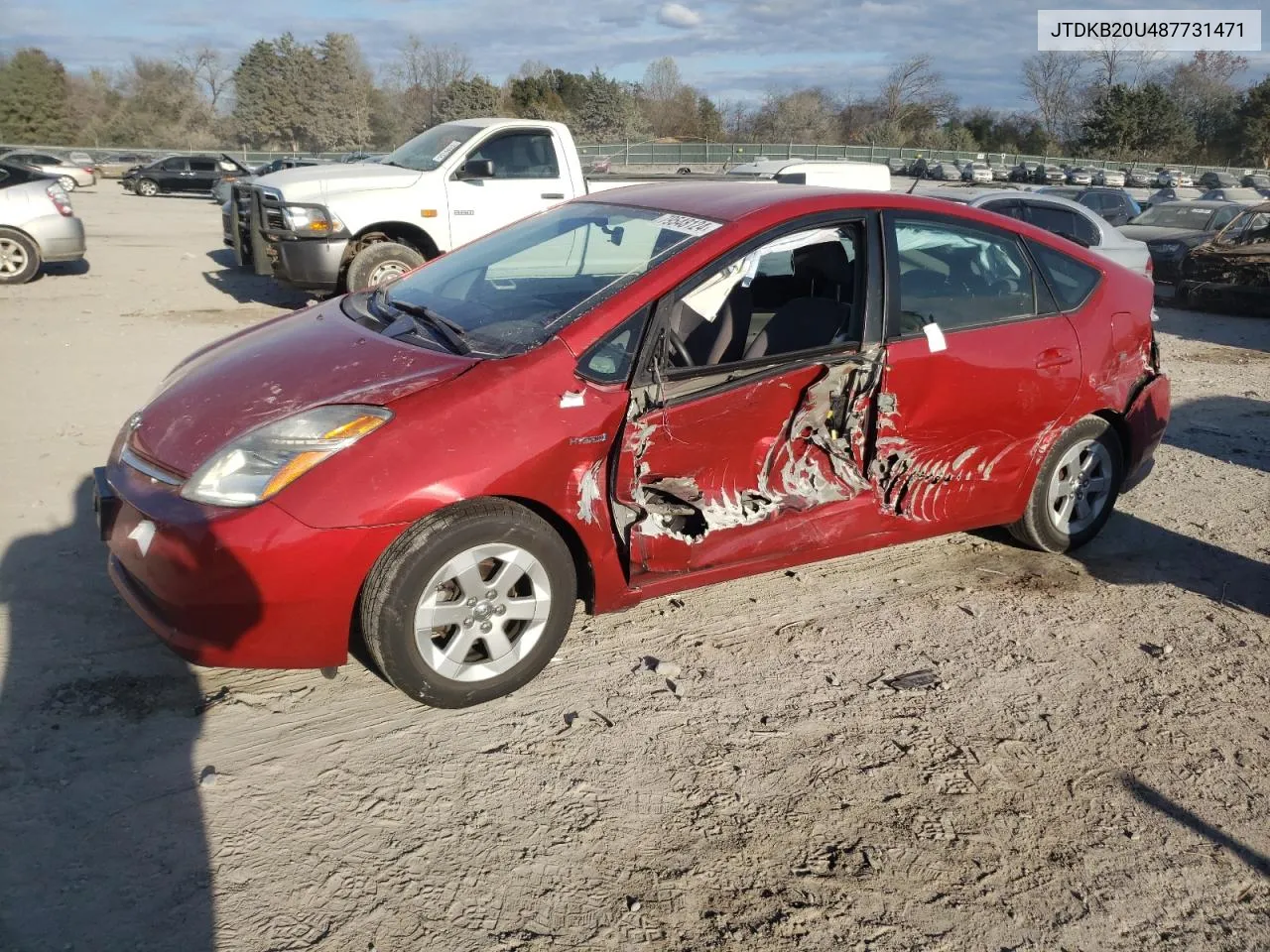 2008 Toyota Prius VIN: JTDKB20U487731471 Lot: 79548124