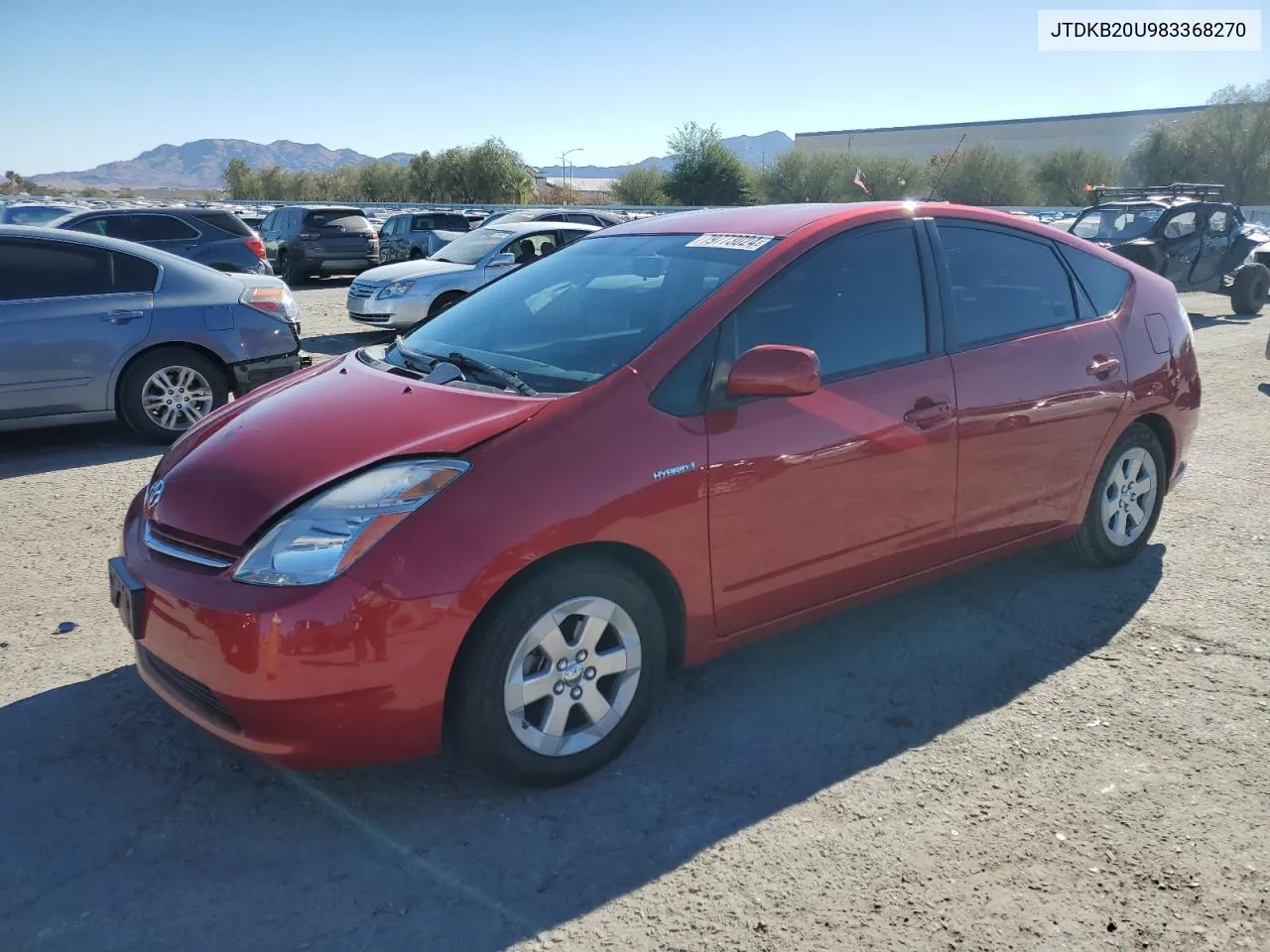 2008 Toyota Prius VIN: JTDKB20U983368270 Lot: 79773024