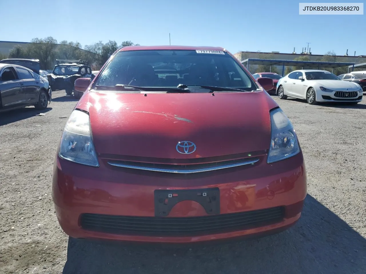 2008 Toyota Prius VIN: JTDKB20U983368270 Lot: 79773024