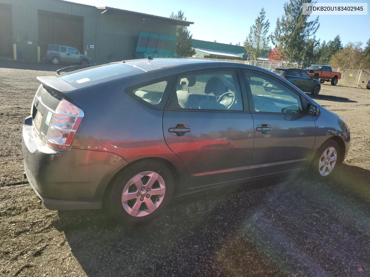 2008 Toyota Prius VIN: JTDKB20U183402945 Lot: 79780884