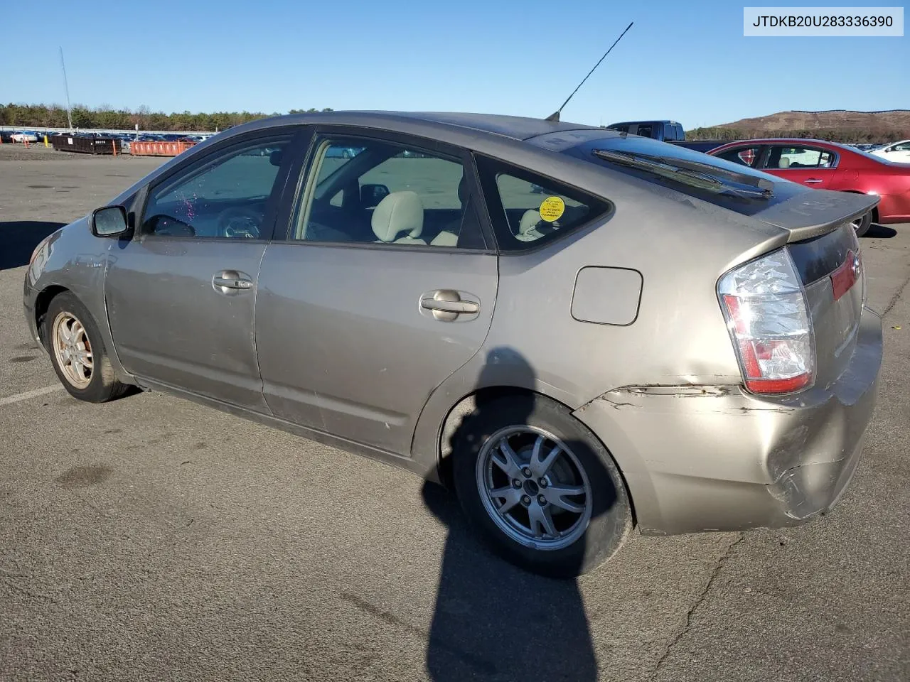 2008 Toyota Prius VIN: JTDKB20U283336390 Lot: 80349664