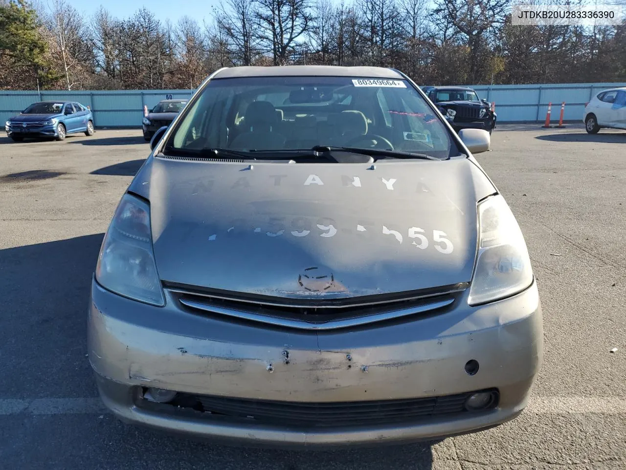 2008 Toyota Prius VIN: JTDKB20U283336390 Lot: 80349664