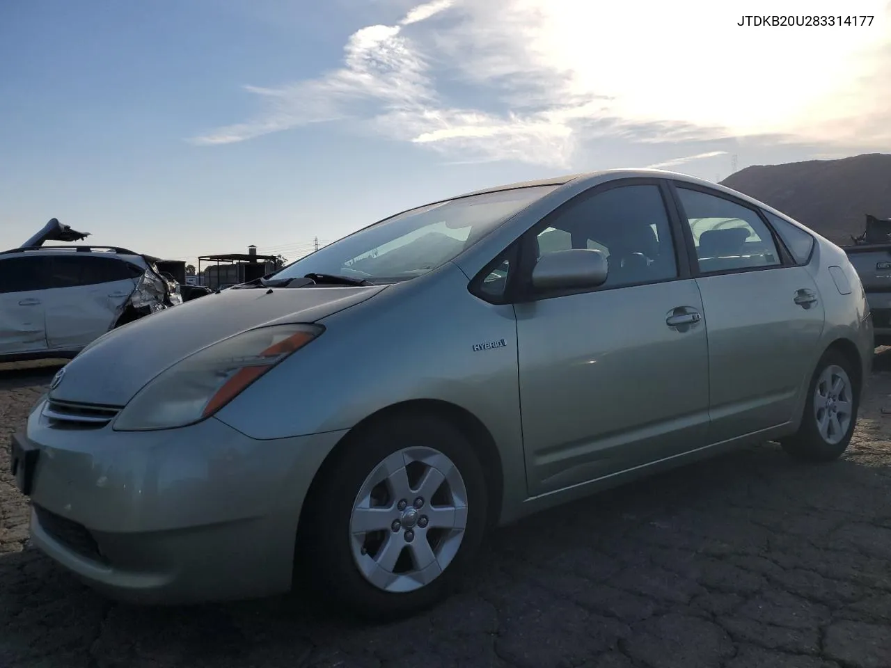 2008 Toyota Prius VIN: JTDKB20U283314177 Lot: 81404604