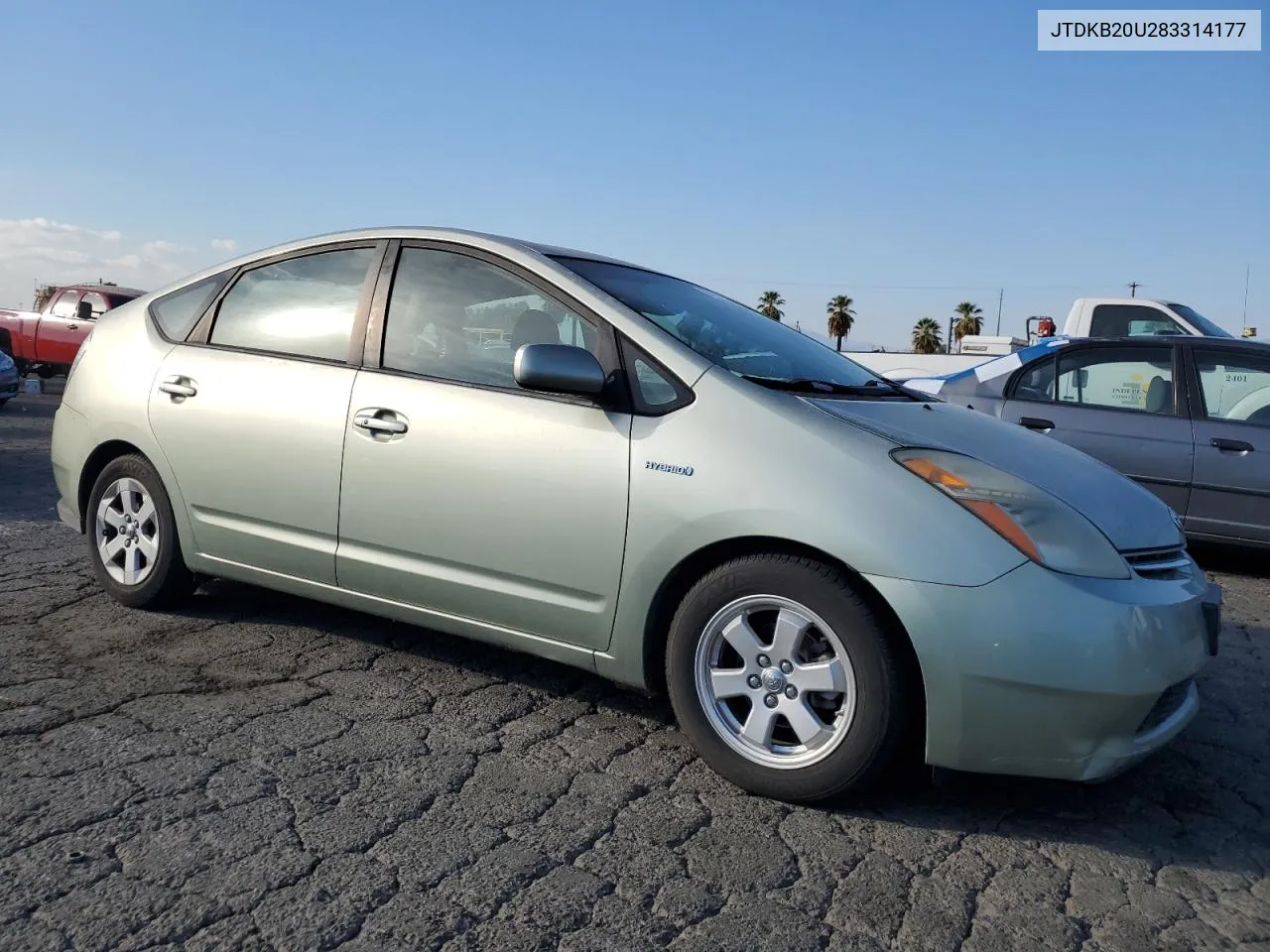 2008 Toyota Prius VIN: JTDKB20U283314177 Lot: 81404604