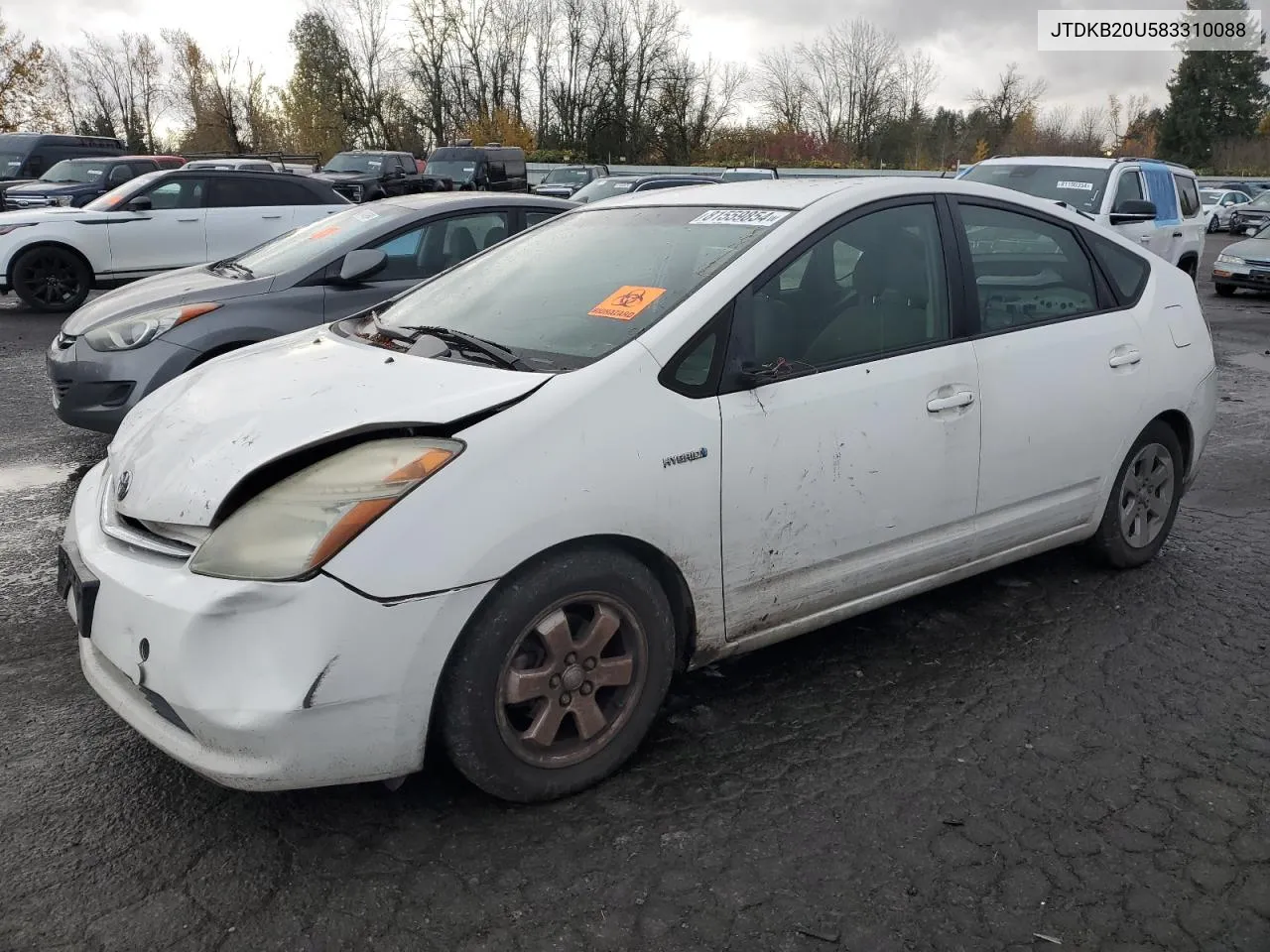 JTDKB20U583310088 2008 Toyota Prius